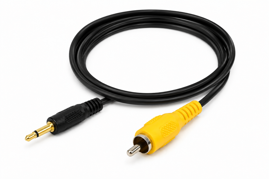 3.5mm naar RCA Video Kabel (Nieuw)