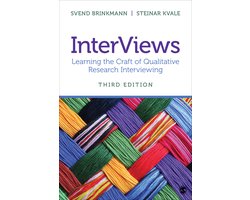 InterViews qualitative research interviewing, Svend Brinkmann en Steinar Kvale, omslag met garen, third edition, tweedehands