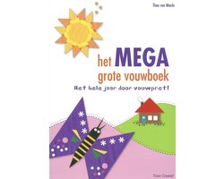 Het megagrote vouwboek het hele jaar door vouwpret, Thea van Mierlo, omslag met vouwfiguren, tweedehands