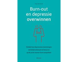 Burn-out en depressie overwinnen, Klaus Bernhardt, boekomslag voorkant met een piekerende figuur, tweedehands