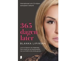 365 dagen later, Blanka Lipinska, boekomslag voorkant met het gezicht van een blonde vrouw, tweedehands