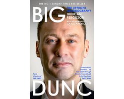Big Dunc, the upfront autobiography, Duncan Ferguson, omslag met een portret van Ferguson, tweedehands