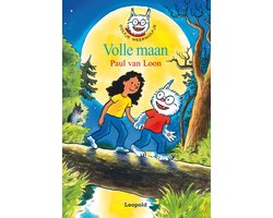 Dolfje Weerwolfje 2, Volle maan, Paul van Loon, boekomslag voorkant met een meisje en een weerwolfje, tweedehands