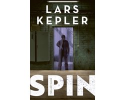 Joona Linna Spin, Lars Kepler, boekomslag met een schimmige man in een deuropening, tweedehands
