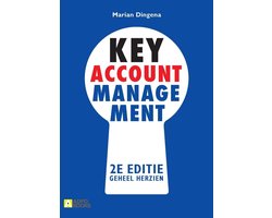 Key-account management, tweede editie, Marian Dingena, blauwe omslag met een sleutelgat, tweedehands