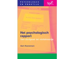 Boek-Psychologie & praktijk - Het psychologisch rapport-tweedehands