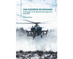Van iedereen en niemand, Rolf de Winter, boekomslag voorkant met een militaire helikopter in de mist, tweedehands