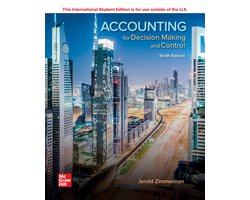 Accounting for Decision Making and Control, Jerold Zimmerman, International Student Edition, omslag met skyline, tweedehands