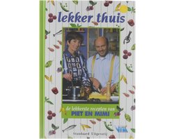Lekker thuis, de lekkerste recepten van Piet en Mimi, Piet Huysentruyt, omslag met twee koks in een keuken, tweedehands