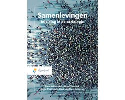 Samenlevingen, inleiding in de sociologie, Noordhoff, boekomslag voorkant met mensenmenigte van bovenaf, tweedehands