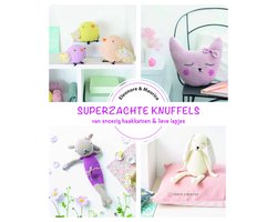 Superzachte knuffels, Eleonore en Maurice, omslag met gehaakte knuffels en lapjesknuffels, tweedehands