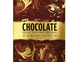 Chocolate, Dom Ramsey, DK, bruin gemarmerde omslag met goudkleurige band, tweedehands