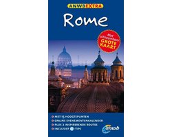 ANWB Extra Rome, Caterina Mesina, boekomslag voorkant met Rome bij nacht, tweedehands