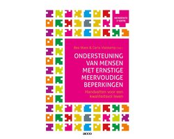 Ondersteuning van mensen met ernstige meervoudige beperkingen, Bea Maes en Carla Vlaskamp, Acco roze omslag, tweedehands