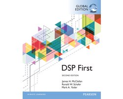 DSP First, second edition, Global Edition, James H. McClellan, Ronald W. Schafer en Mark A. Yoder, witte omslag, tweedehands