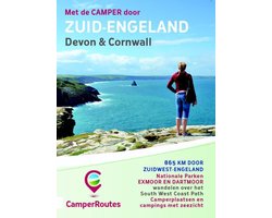Met de camper door Zuid-Engeland, Mike Bisschops, boekomslag voorkant met een kustlandschap, tweedehands
