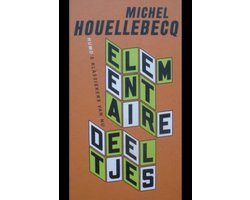 Elementaire deeltjes, Michel Houellebecq, oranje omslag met de titel in blokletters, tweedehands