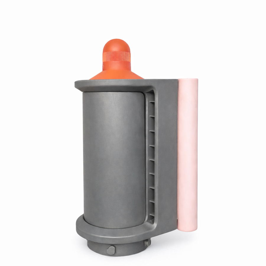 Dyson Airwrap Coanda Smoothing Dryer, grijs met roze en koperen top, vooraanzicht