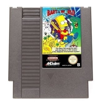 NES-The Simpsons: Bart vs. the World (Losse Cassette) Tweedehands