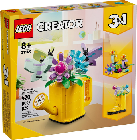 LEGO Creator 3in1 Bloemen in een Gieter - 31149 (Nieuw)
