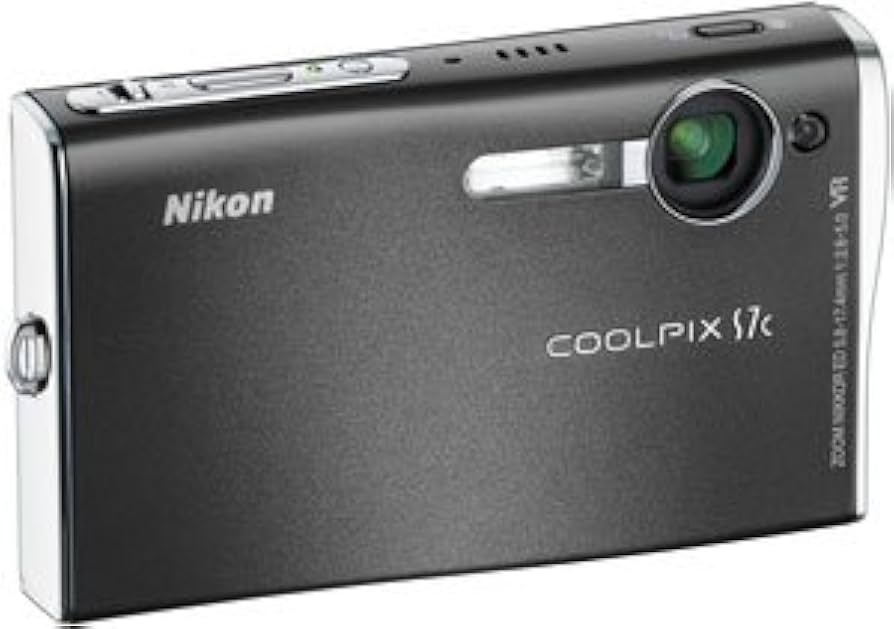 Nikon Coolpix S7c digitale compactcamera, zwart, voorkant, tweedehands