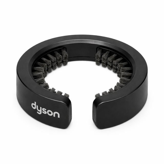 Dyson Airwrap filterborstel, zwart, open ring met borstelharen aan de binnenkant, tweedehands