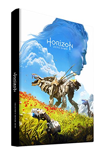 Horizon Zero Dawn Collector's Edition Strategy Guide, Future Press, omslag met een machinedier in bloemen, tweedehands