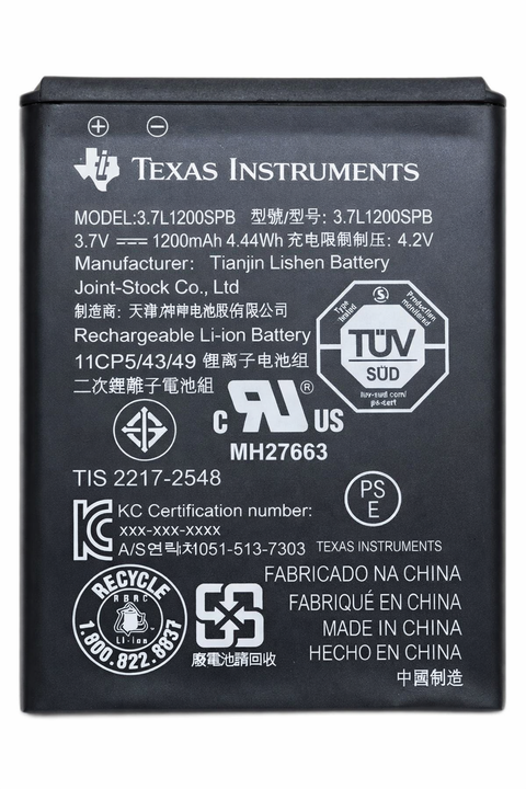 Texas Instruments-Accupack / Battery Pack voor TI-84 Plus CE-T / TI-Nspire CX II (-T) (Nieuw)