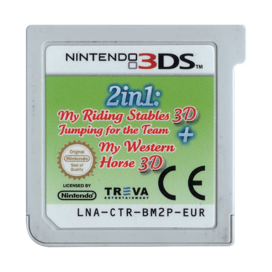 3DS-2-in-1 - Horses 3D Vol. 3: My Riding Stables 3D - Jumping for the Team and My Western Horse 3D Tweedehands