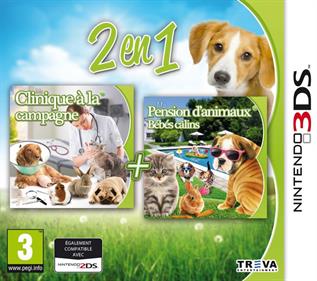 3DS-2-in-1 - My Vet Practice 3D: In the Country + My Baby Pet Hotel 3D Tweedehands