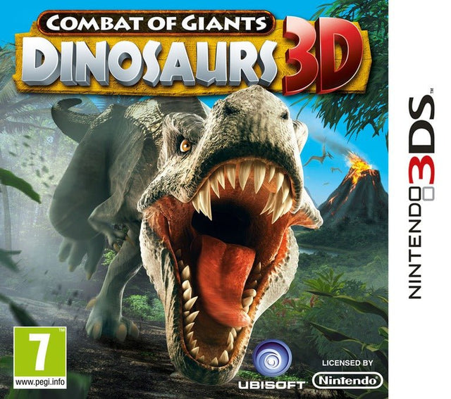 Nintendo 3DS Combat of Giants Dinosaurs 3D, doos voorkant, tweedehands