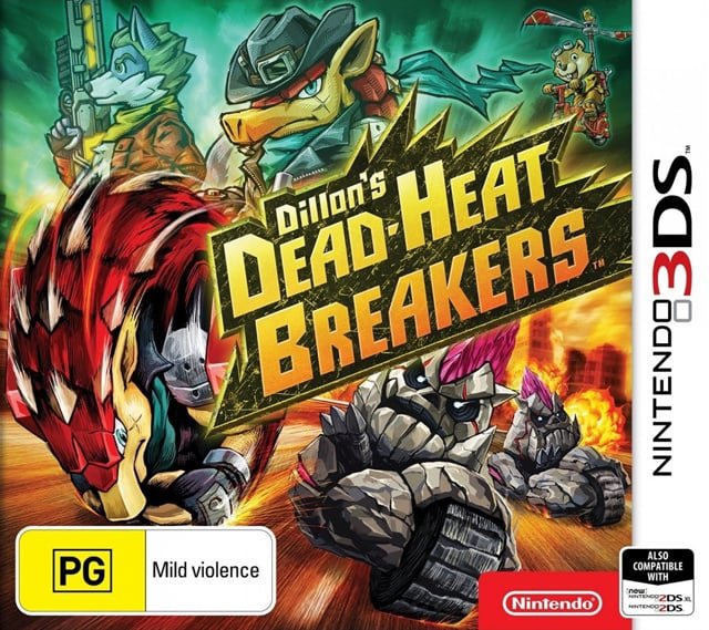 Nintendo 3DS Dillon's Dead-Heat Breakers van Nintendo, hoes met PG-classificatie en Dillon, tweedehands