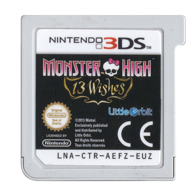 Nintendo 3DS Monster High 13 Wishes, losse spelkaart LNA-CTR-AEFZ-EUZ
