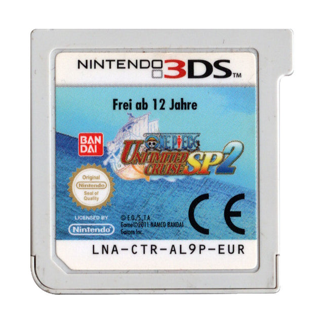 Nintendo 3DS One Piece Unlimited Cruise SP 2, losse spelkaart met Duits label