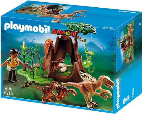 Playmobil Dinos Deinonychus en Velociraptor Familie - 5233 (Nieuw)