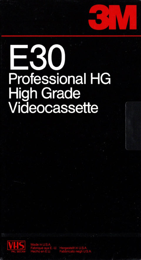 3M-VHS-videoband E30 - 30 Minuten (Nieuw)
