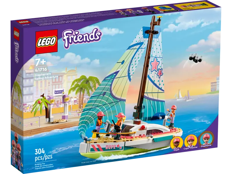LEGO-Friends Stephanies Zeilboot Zeilavontuur - 41716 (Nieuw)