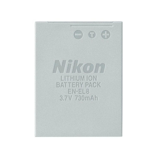 Nikon EN-EL8 accu voor Nikon Coolpix P en S-serie, grijze accu 3.7V 730mAh