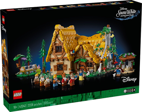 LEGO Disney Huisje van Sneeuwwitje en de zeven dwergen 43242, doos voorkant