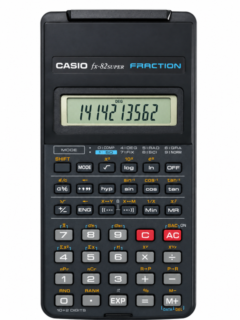 Casio-FX-82SUPER Fraction Rekenmachine Tweedehands