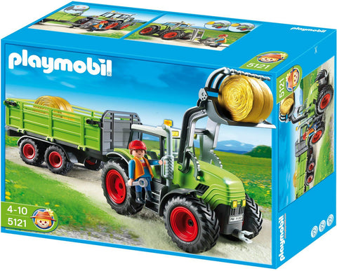 Playmobil-Grote Tractor met Aanhangwagen - 5121 (Nieuw)