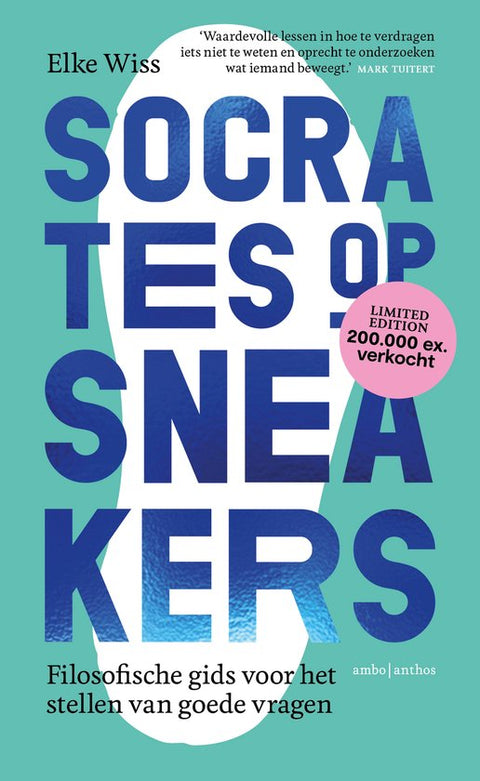 Boek-Socrates op sneakers-tweedehands