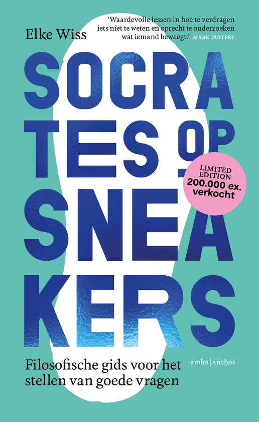 Boek-Socrates op sneakers-tweedehands