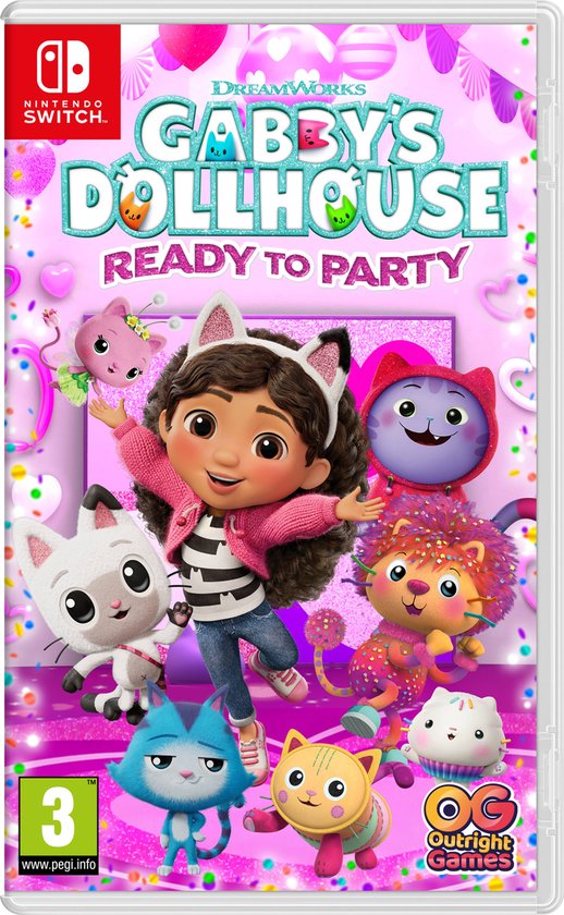 Nintendo Switch DreamWorks Gabby's Dollhouse: Ready to Party, doos voorkant