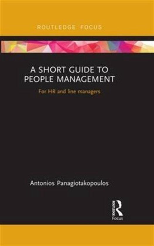 A Short Guide to People Management, for HR and line managers, Antonios Panagiotakopoulos, zwarte omslag, tweedehands