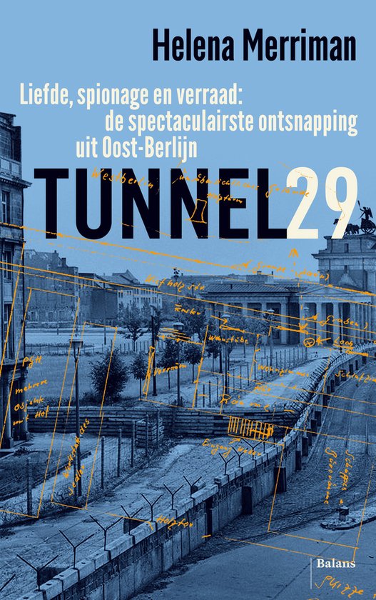 Tunnel 29, Helena Merriman, boekomslag voorkant met de Berlijnse Muur, tweedehands