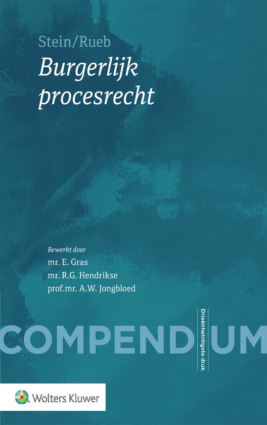 Boek-Compendium van het burgerlijk procesrecht-tweedehands