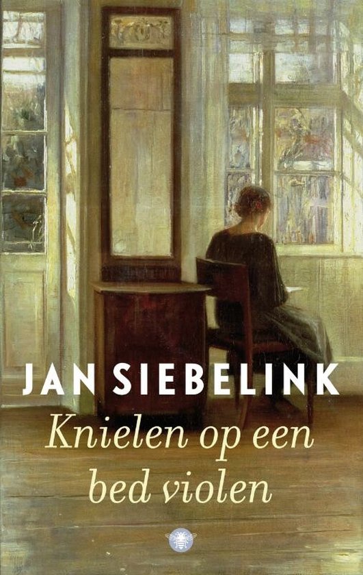 Boek-Knielen Op Een Bed Violen-tweedehands