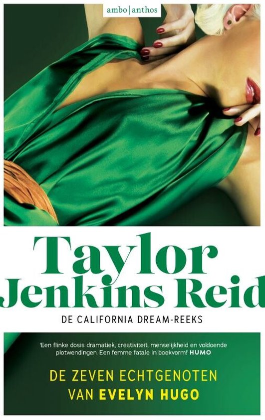 De zeven echtgenoten van Evelyn Hugo, Taylor Jenkins Reid, Ambo Anthos omslag met vrouw in groene jurk, tweedehands