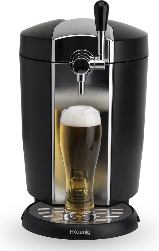H.Koenig BW1778 Bier Tap Dispenser met Ge�ntegreerd Koelsysteem Zwart